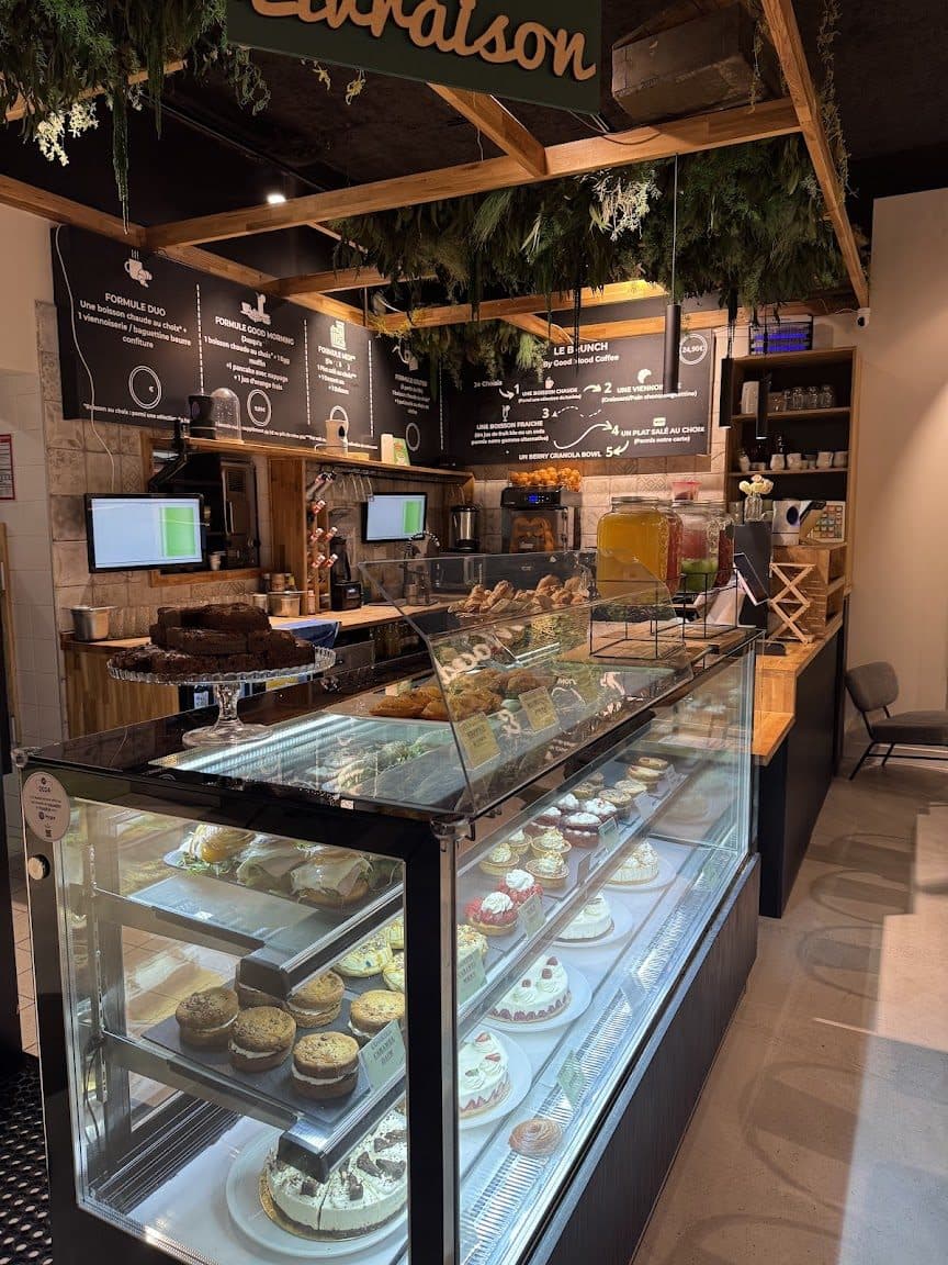 Comptoir et machine à café de Good Mood Coffee